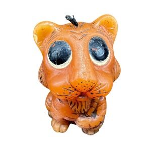Animal Delights Tiger Candle Hand Painted Figurine Collectible Decor
